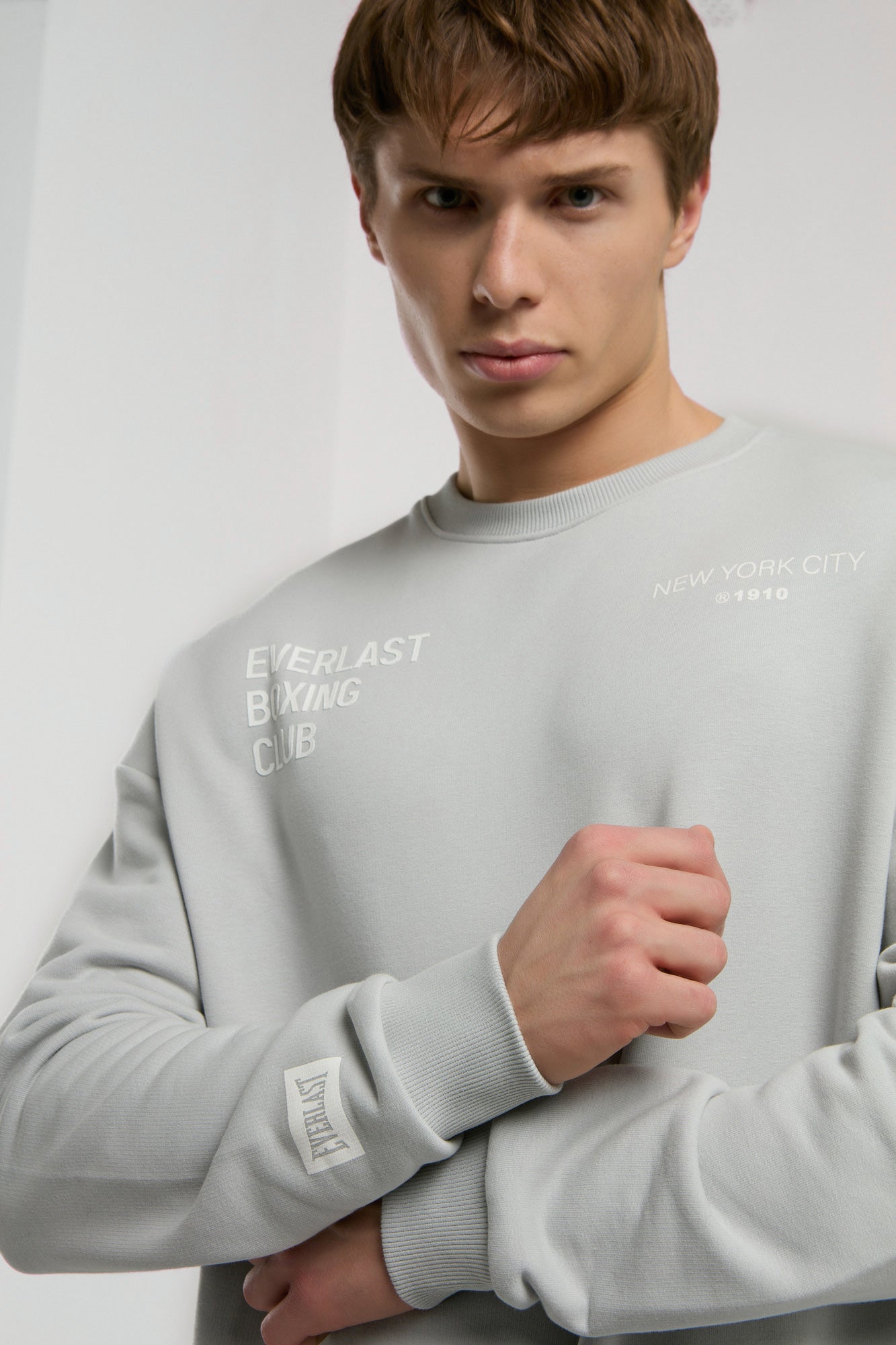 Everlast Boxing Club Açık Gri Erkek Sweatshirt - 6