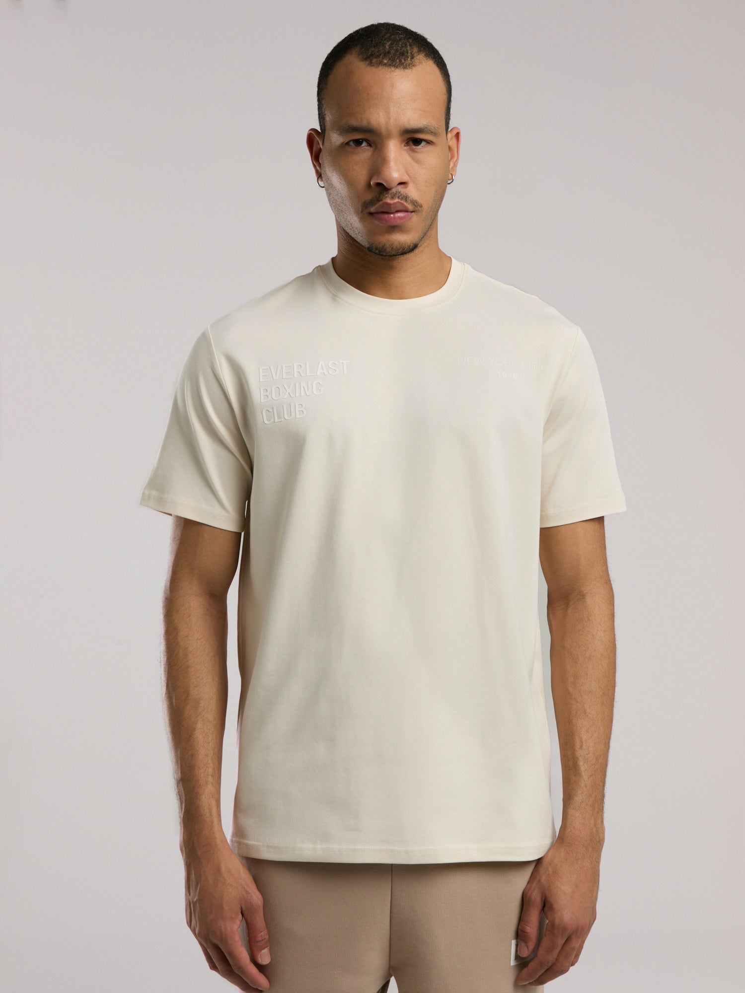 Everlast Boxing Club Bej Erkek Tişört