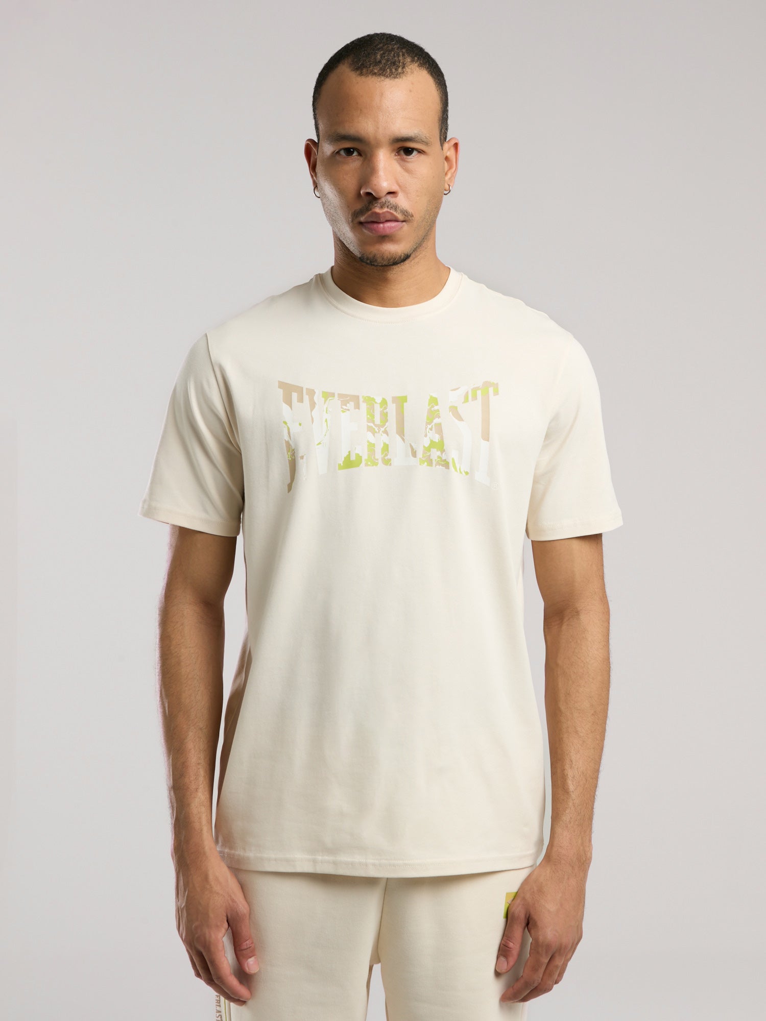 Everlast Boxing Club Logo Bej Erkek Tişört