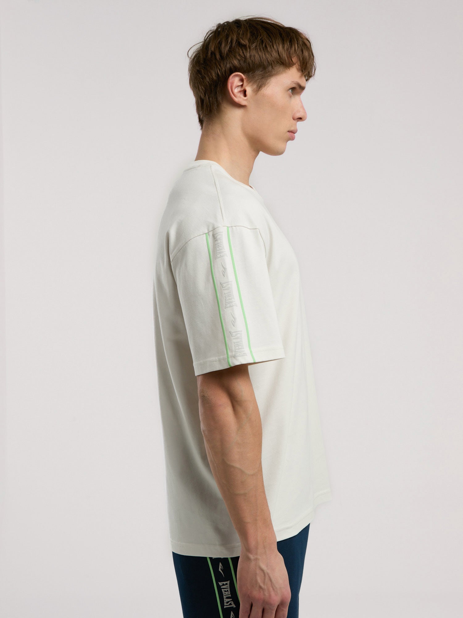 Everlast Boxing Club Oversize Açık Gri Erkek Tişört - 4