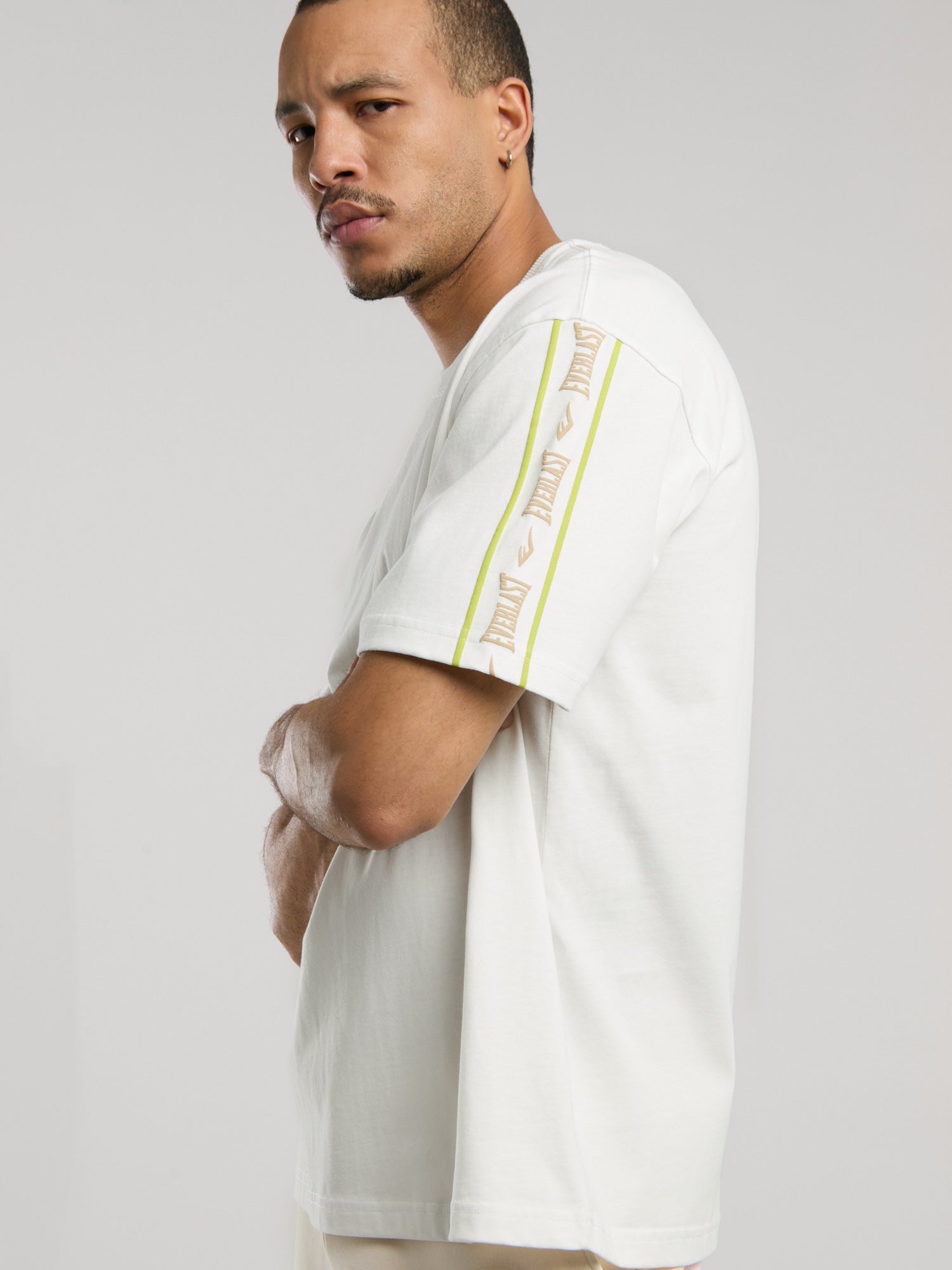 Everlast Boxing Club Oversize  Beyaz Erkek Tişört - 5