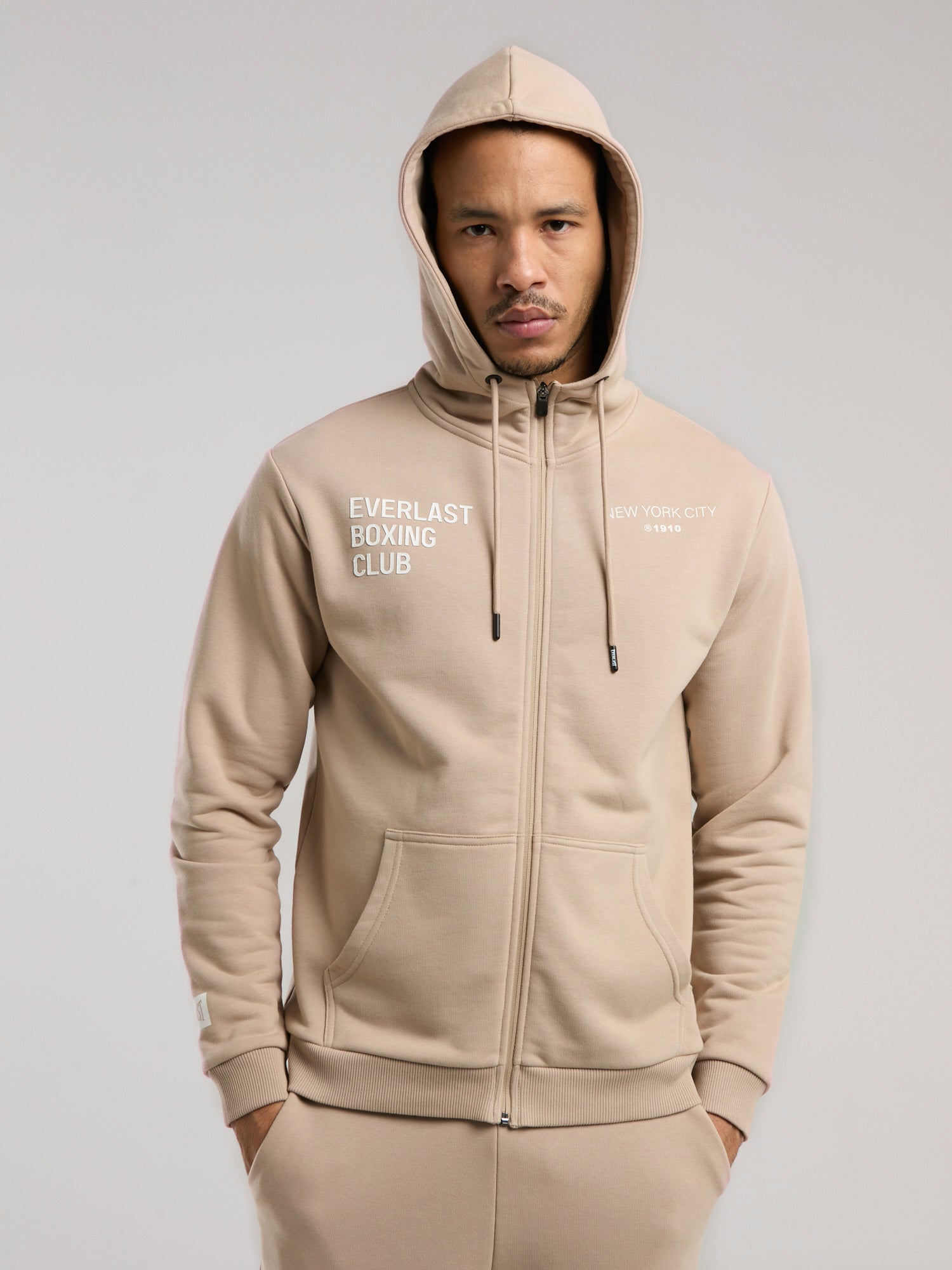 Everlast Boxing Club Regular Kum Erkek Full Zip Kapüşonlu Sweatshirt - 4
