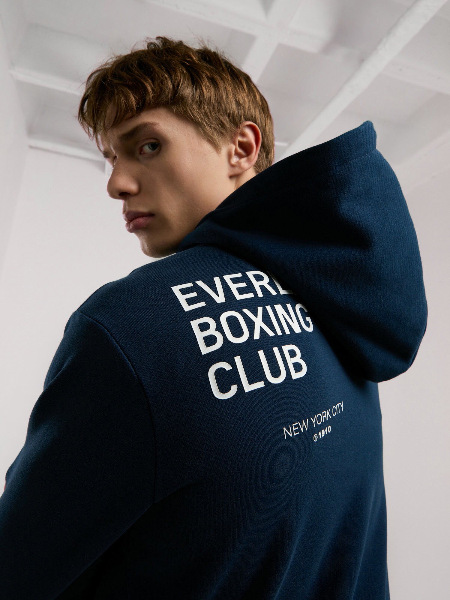 Everlast Boxing Club Regular Lacivert Erkek Full Zip Kapüşonlu Sweatshirt - 3