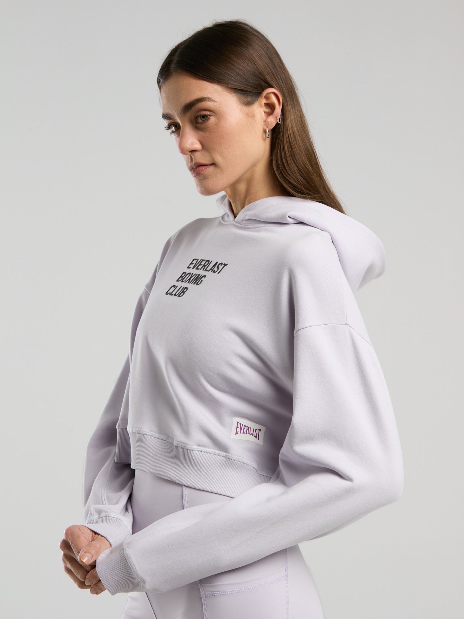 Everlast Boxing Club Wmn Crop Uzun Kollu Lila Kadın Sweatshirt - 4