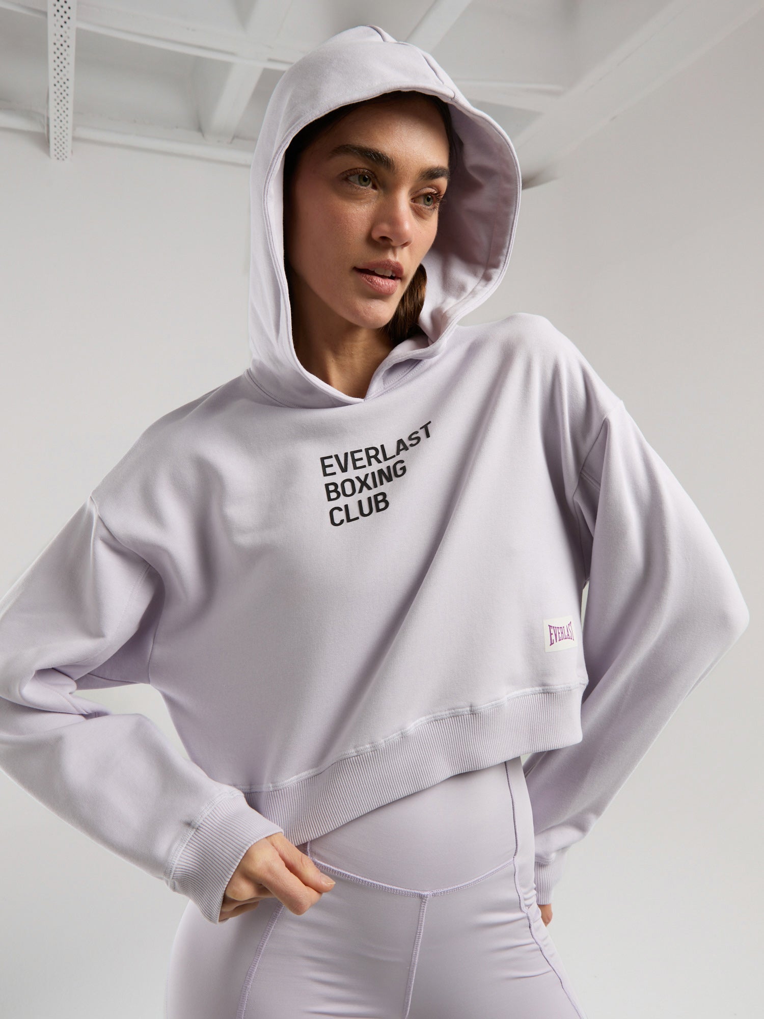 Everlast Boxing Club Wmn Crop Uzun Kollu Lila Kadın Sweatshirt - 5