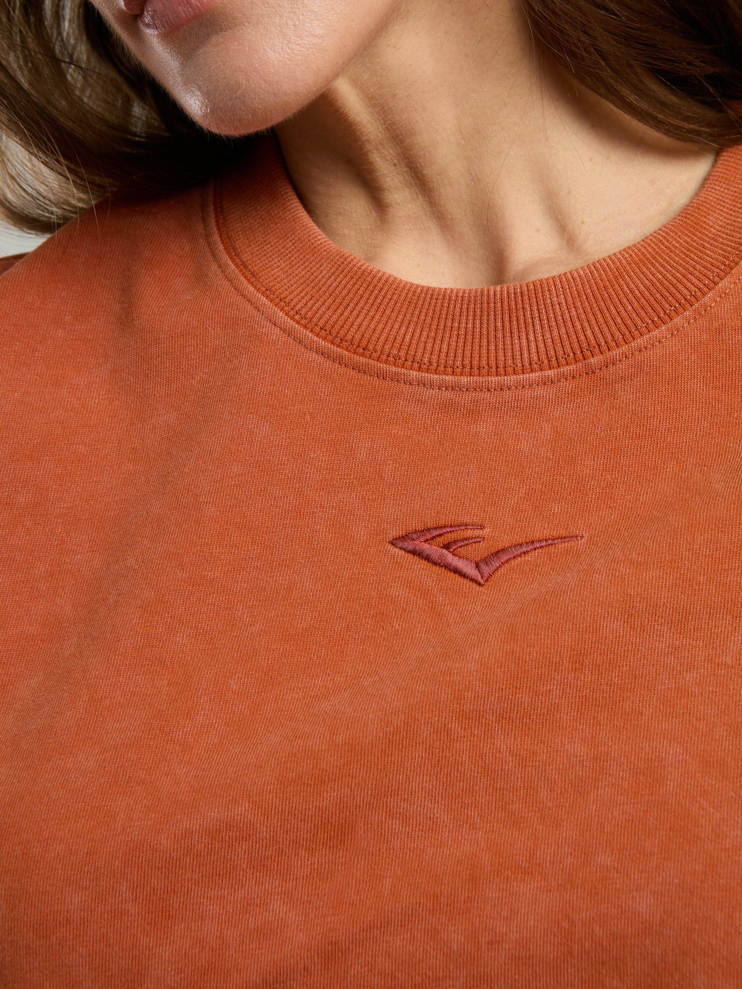 Everlast Bronx 1910 Oversize Turuncu Crop Kadın Tişört - 3