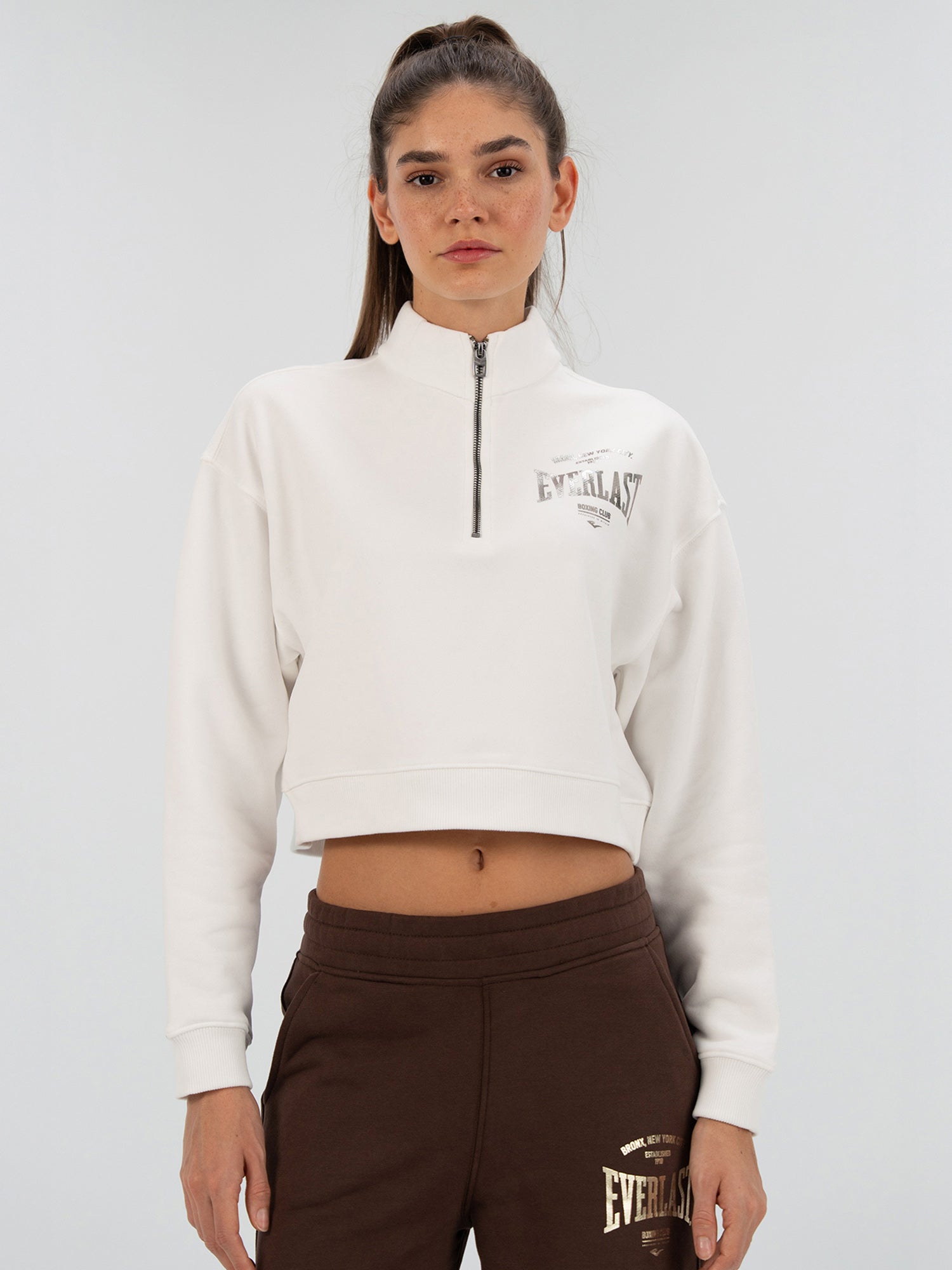 Everlast Bronx NYC Beyaz Kadın Sweatshirt