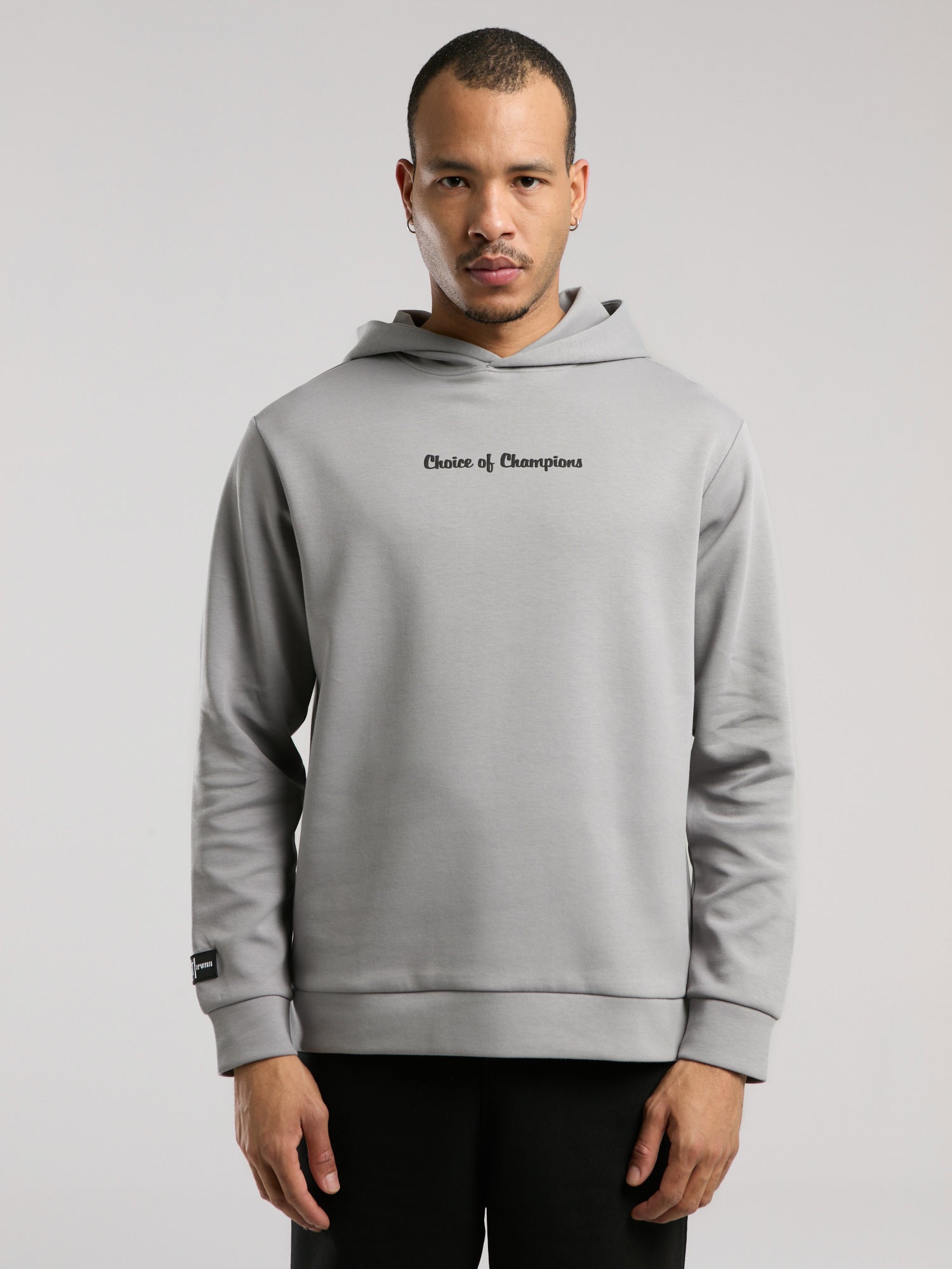 Everlast Champions Collection Gri Erkek Kapüşonlu Sweatshirt