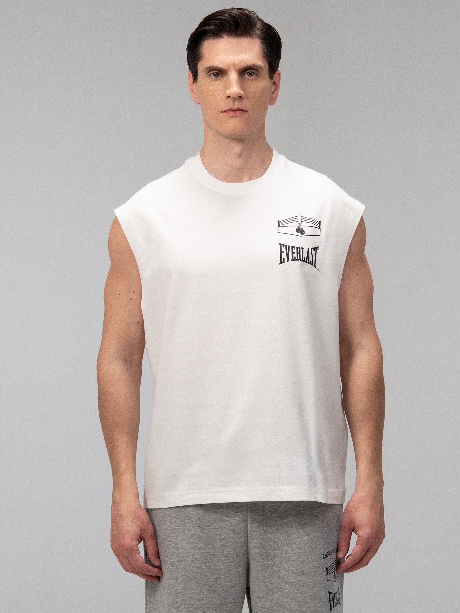 Everlast Choice Of Champs Comfort Fit Beyaz Erkek Kolsuz Tişört