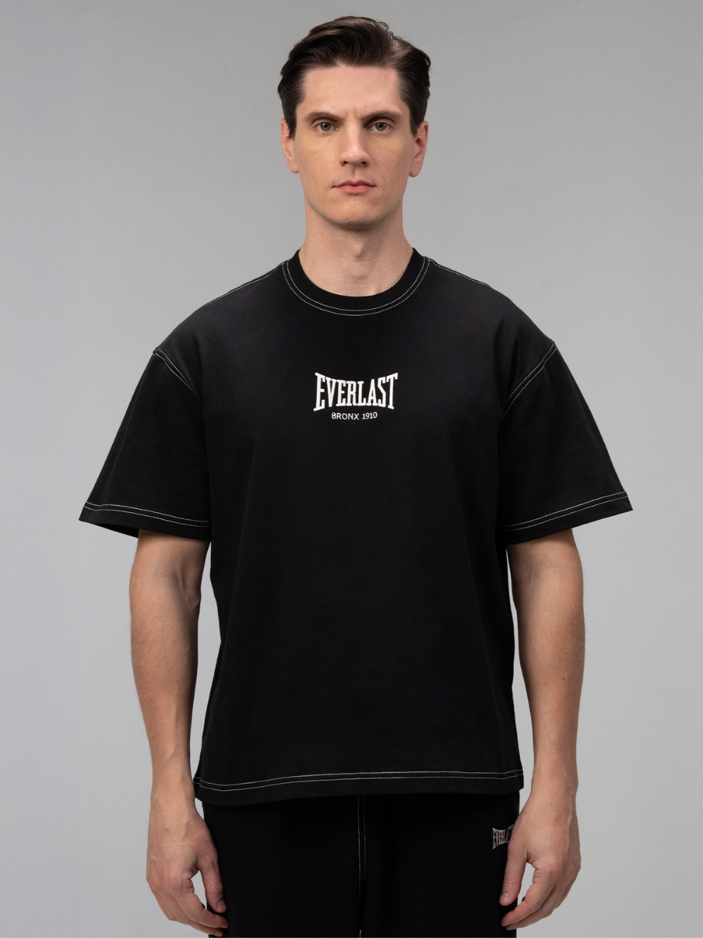 Everlast Dot Collection Comfort Fit Siyah Erkek Tişört