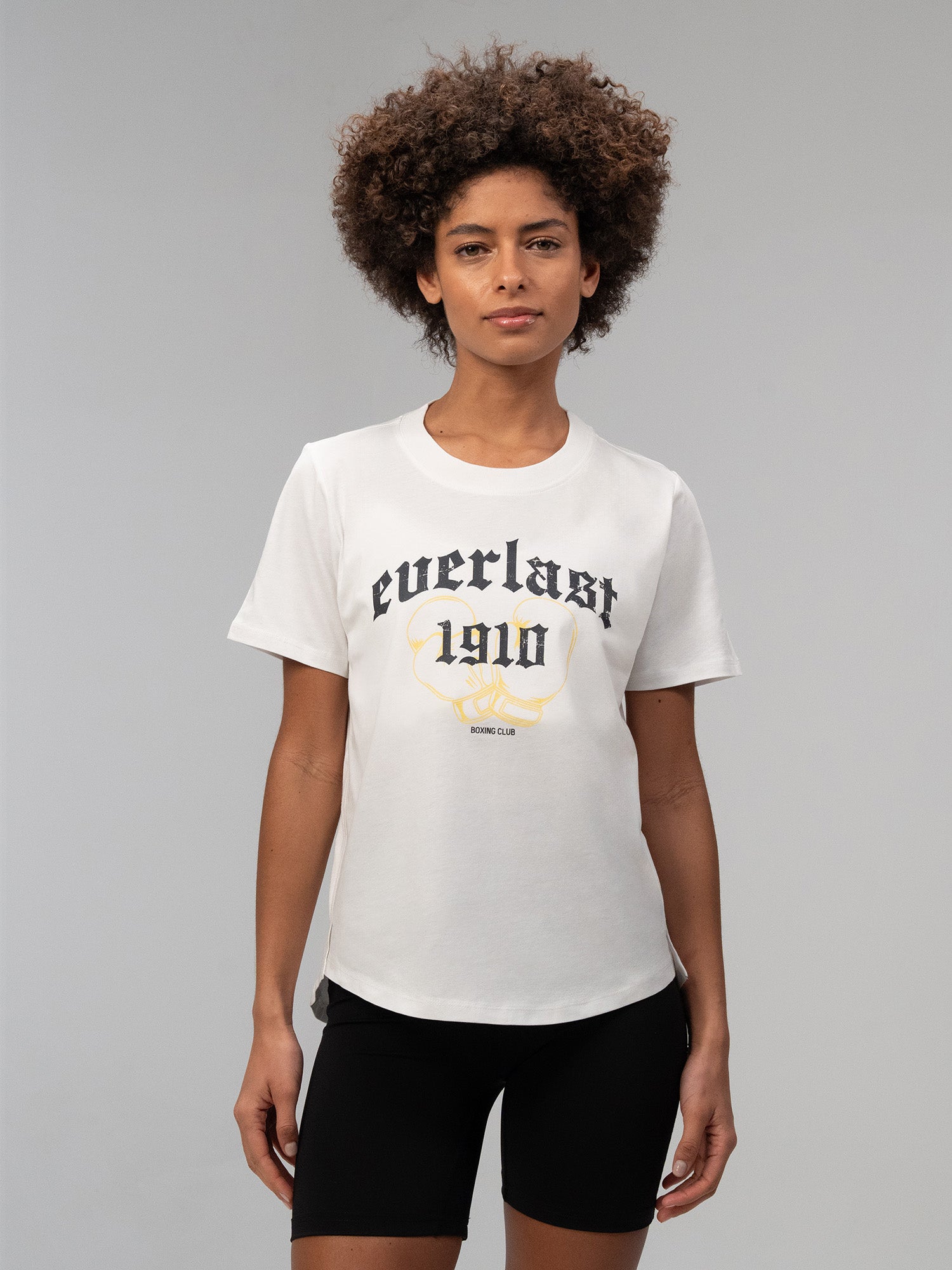 Everlast Graphic Boxing Collection Comfort Fit Beyaz Kadın Tişört