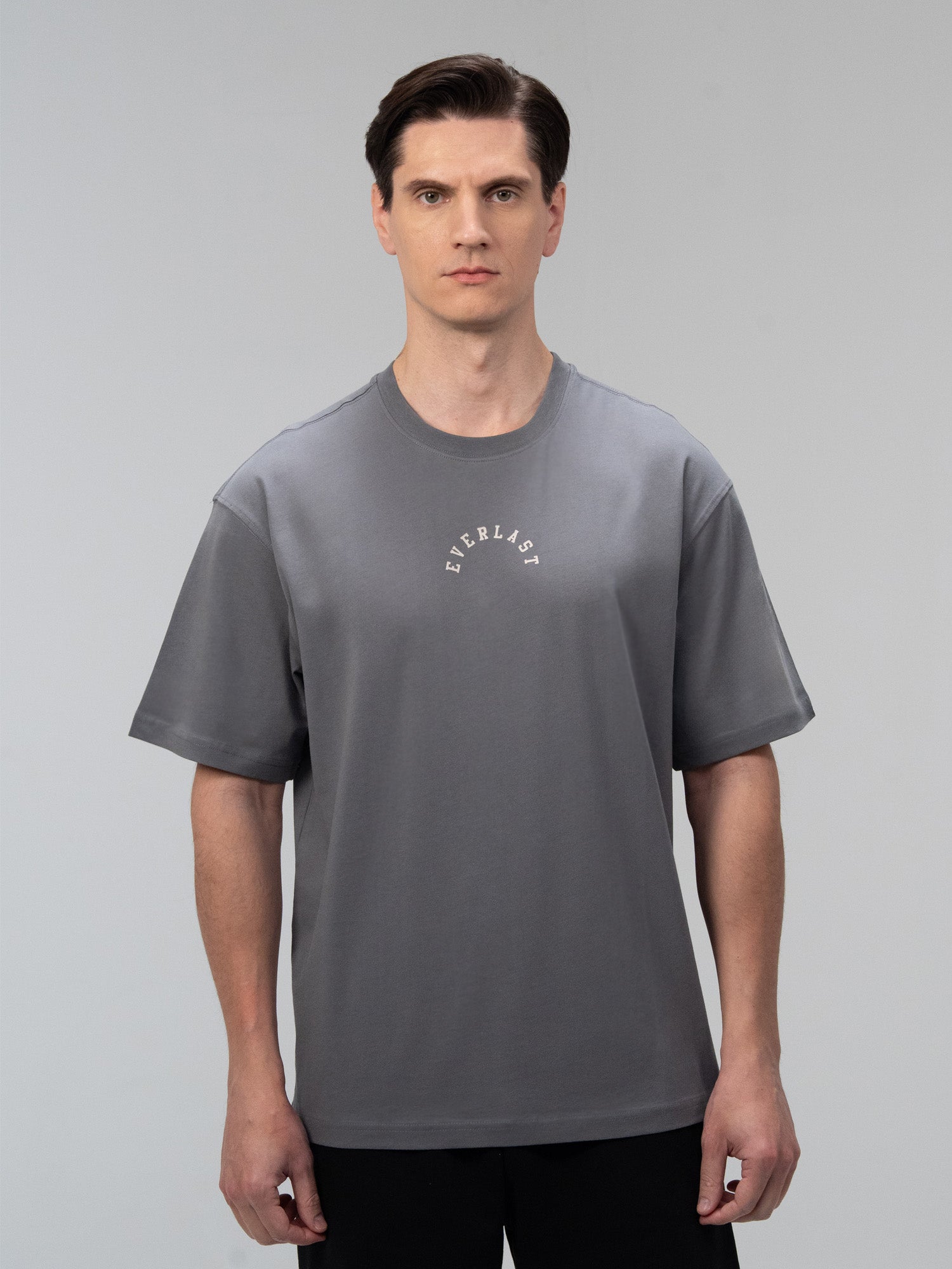 Everlast Graphic Collection Comfort Fit Koyu Gri Erkek Tişört