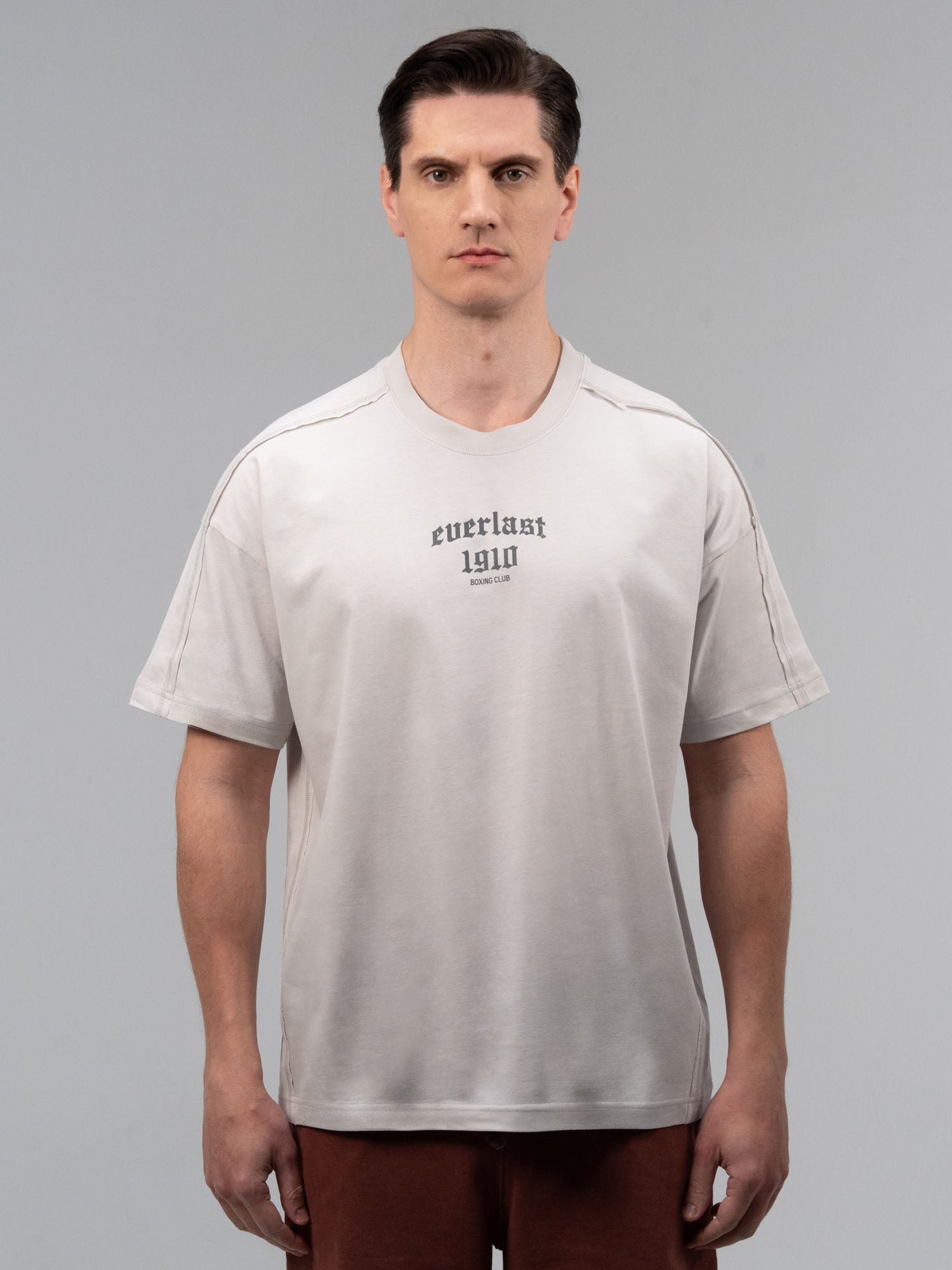 Everlast Graphic Collection Oversize Açık Gri Erkek Tişört