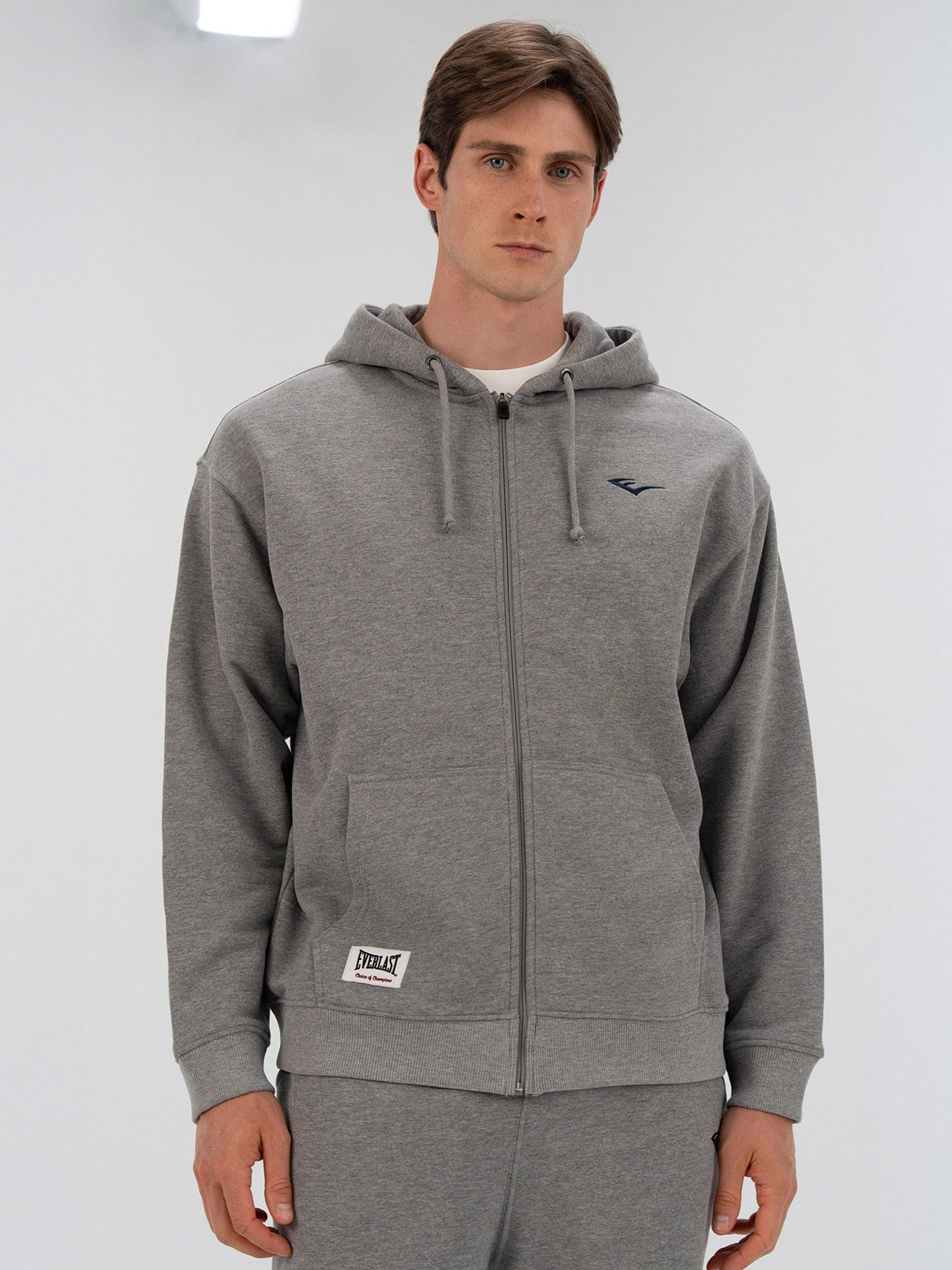 Everlast Heritage Champions Gri Unisex Full Zip Sweatshirt