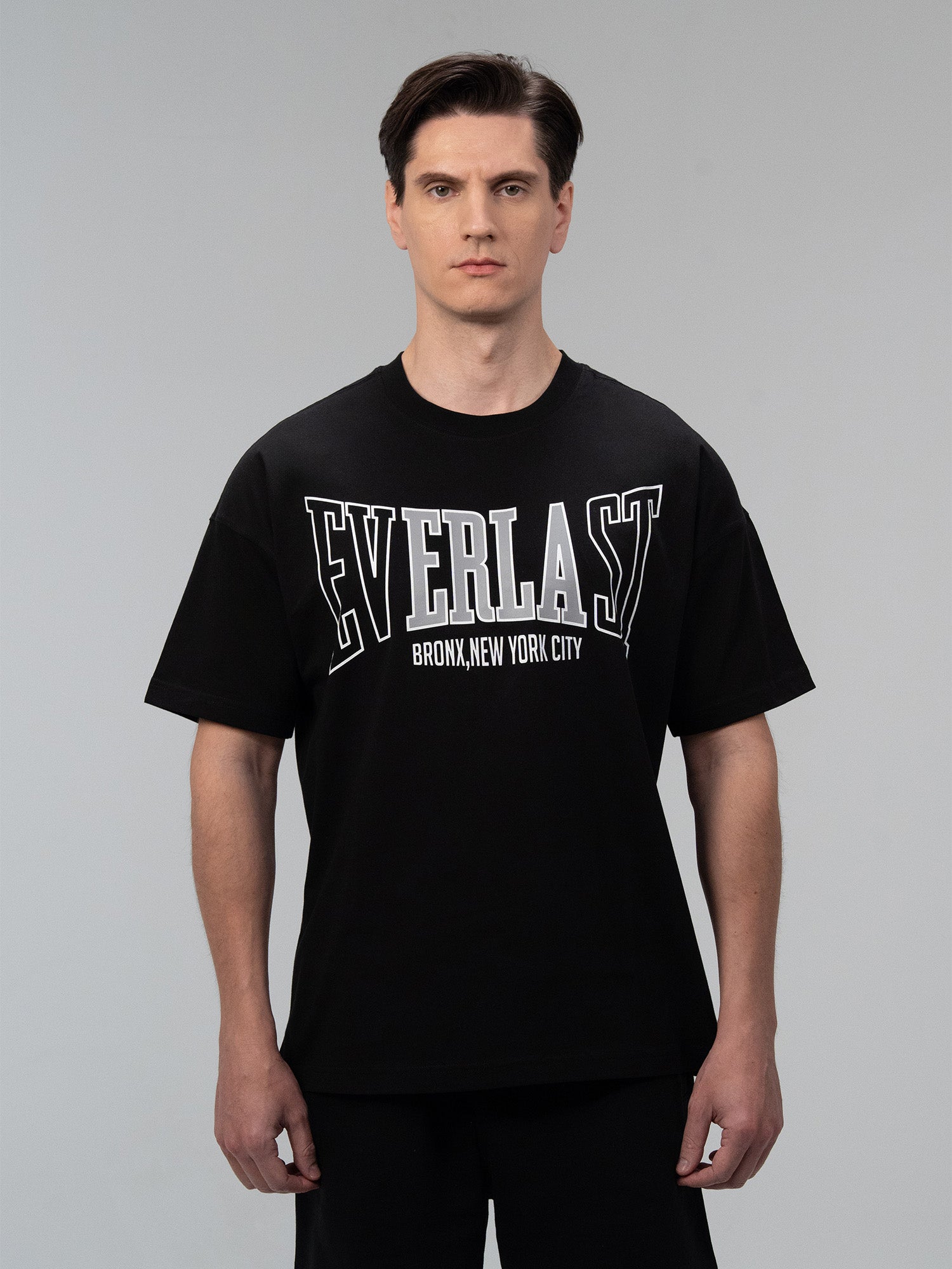 Everlast Iconic Rest Oversize Siyah Erkek Tişört