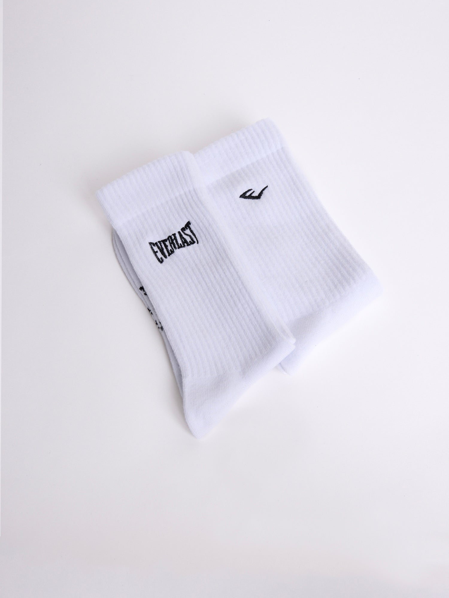 Everlast Logo Nakışlı 2'li Beyaz Çorap