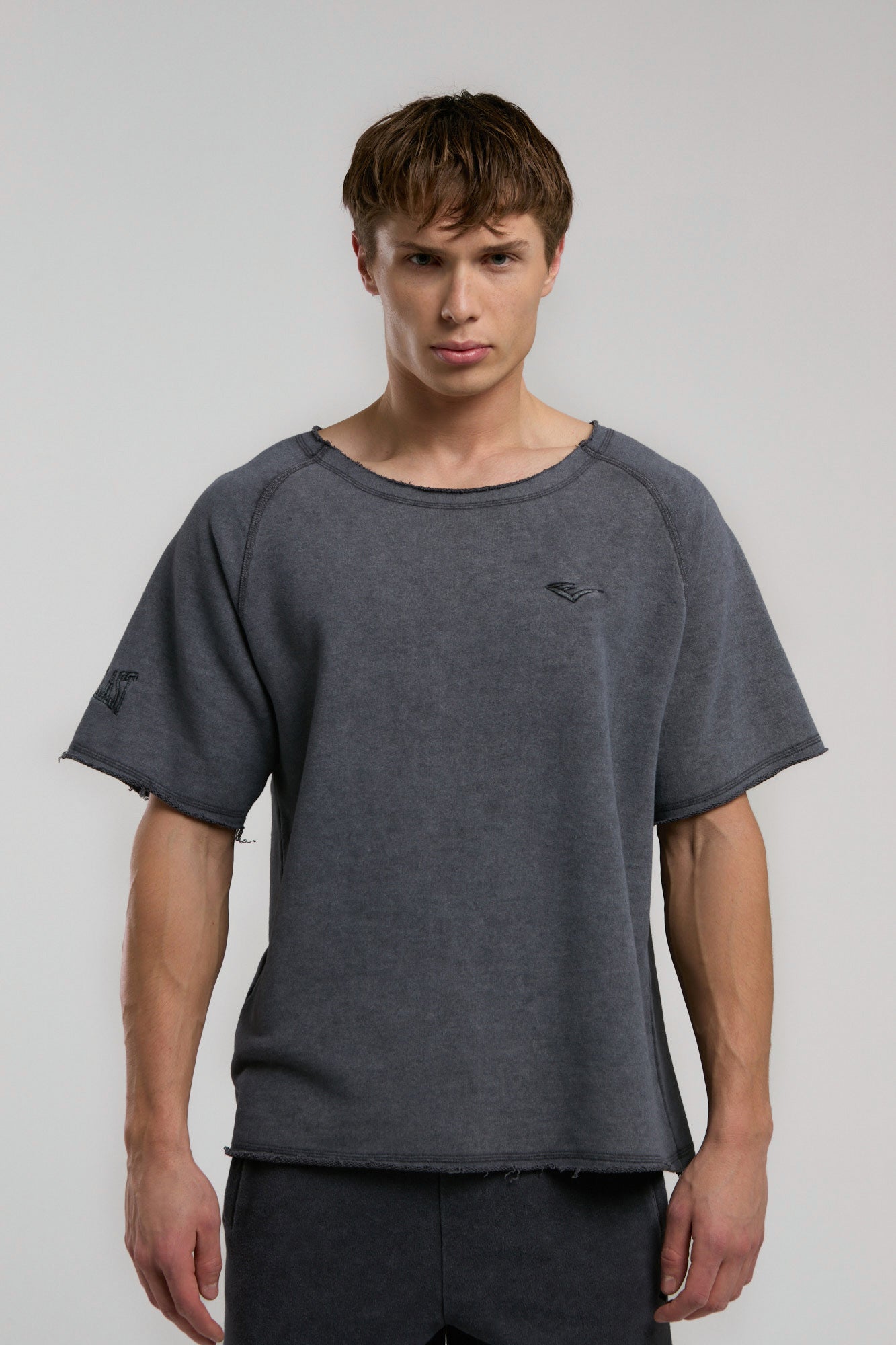 Everlast Ny Street Oversize Geniş Yaka Füme Erkek Tişört