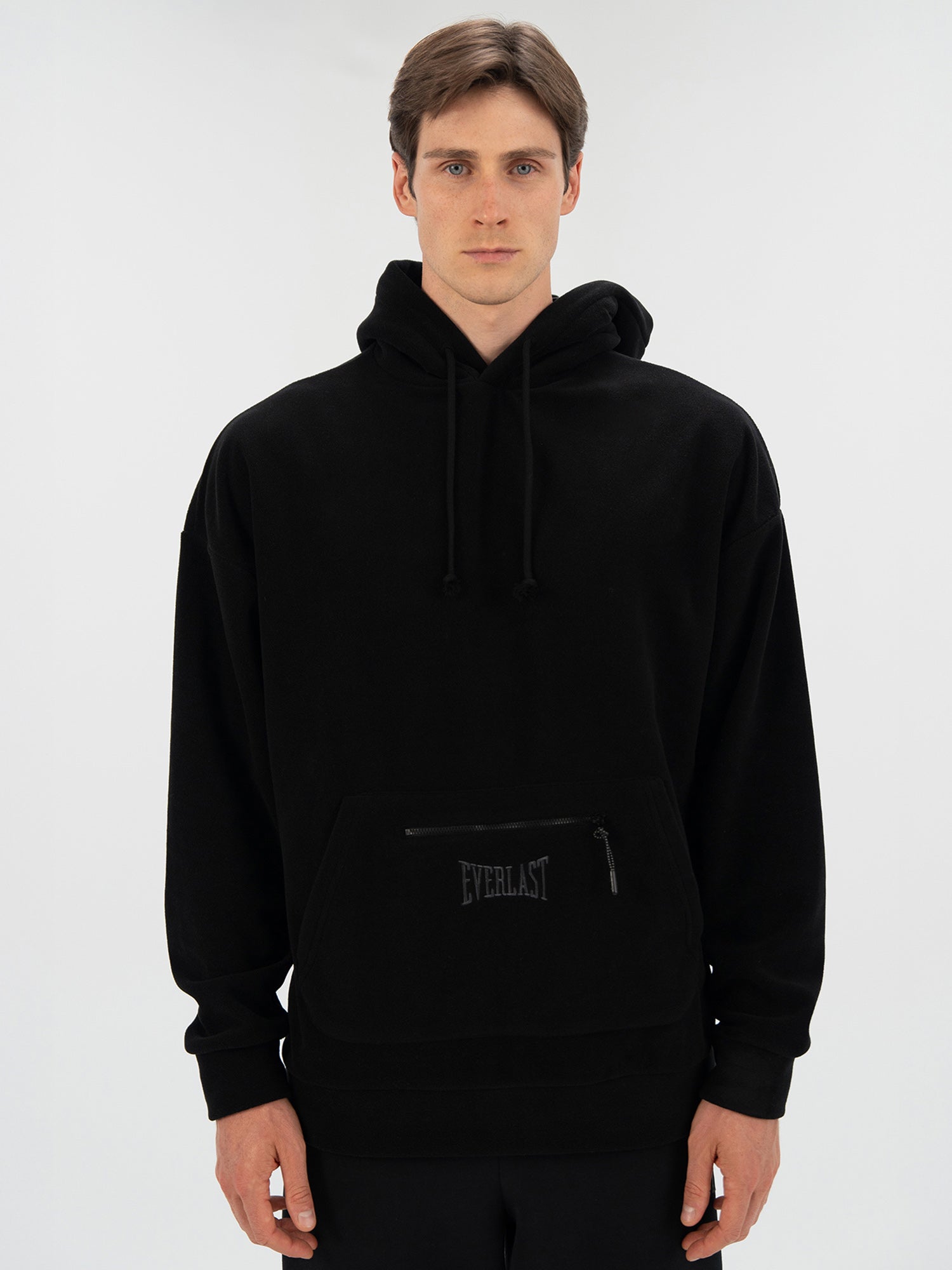 Everlast Winter Essentials Siyah Erkek Kapüşonlu Polar Hoodie