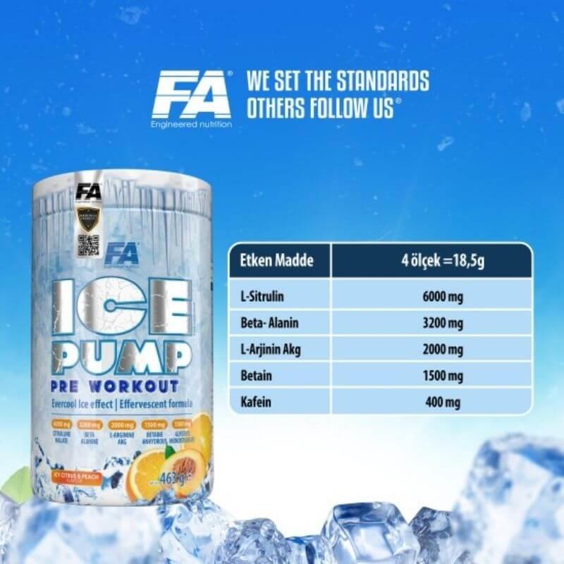 FA ICE Pump Pre Workout 463 Gr - 2