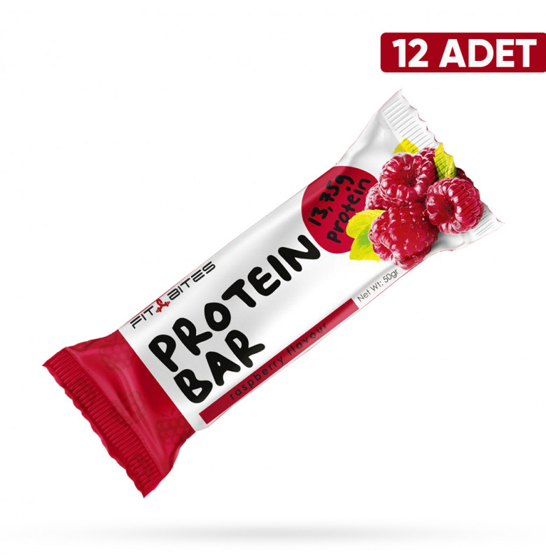 Fit Bites Protein Bar Ahududu 12 Adet x 50 gram