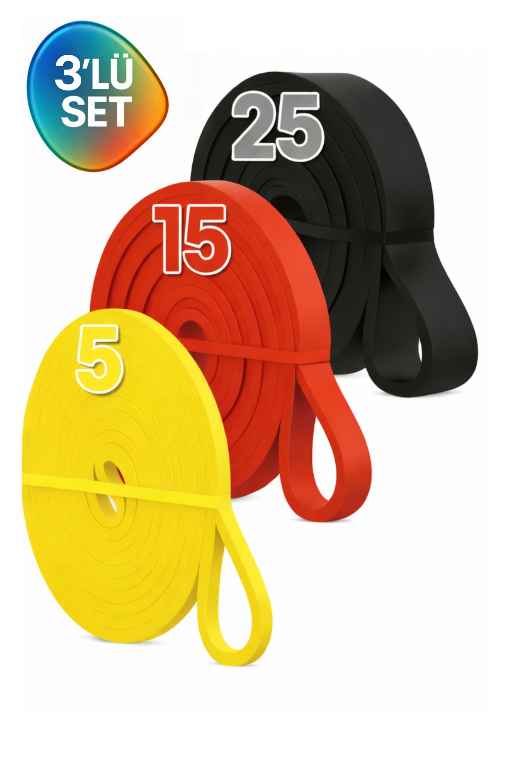 Fitness Pilates Cross Barfiks Spor Direnç Lastiği Kas Geliştirme Training Bandı - 7