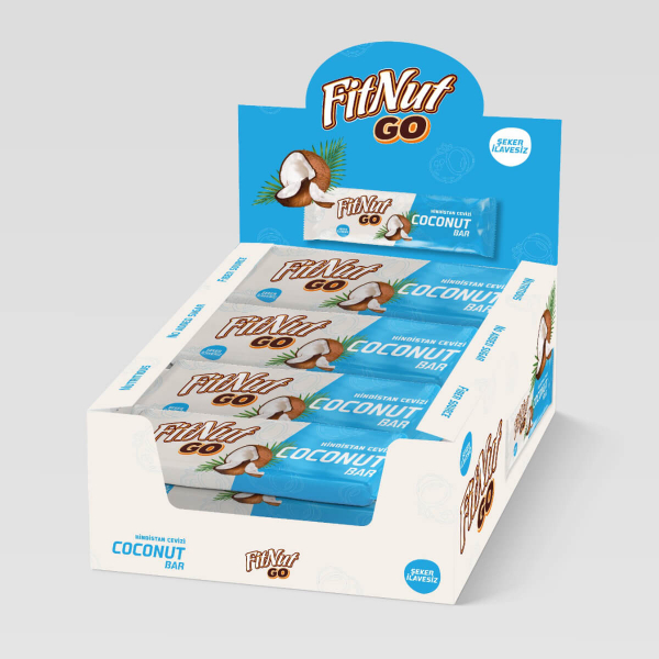 FitNut Coconut Bar Hindistan Cevizi 40 Gr 24 Adet