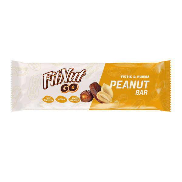 FitNut Peanut Bar Yer Fıstıkğı & Hurma 30 Gr 1 Adet