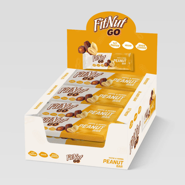 FitNut Peanut Bar Yer Fıstıkğı & Hurma 30 Gr 24 Adet