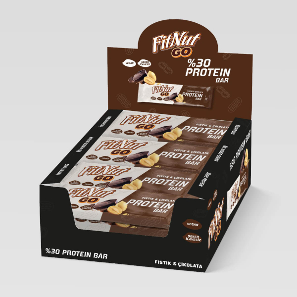 FitNut Protein Bar Fıstık & Çikolata 40 Gr 24 Adet