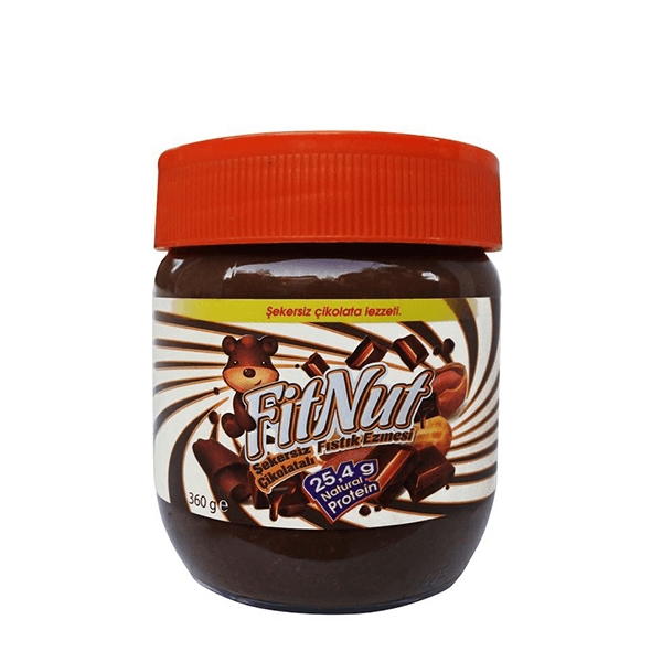 FitNut Şekersiz Çikolatalı Yer Fıstığı Ezmesi 360 Gr