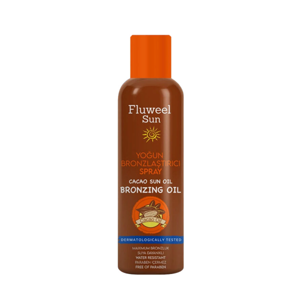 Fluweel Aerosol Sun Yoğun Bronzlaştırıcı Sprey Cacao ( Kakao Sprey Yağ )  200 Ml