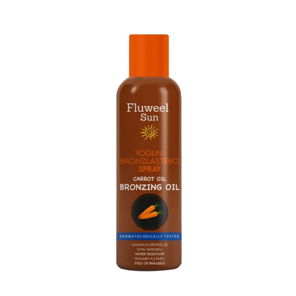 Fluweel Aerosol Sun Yoğun Bronzlaştırıcı Sprey Havuç Yağ 200 Ml