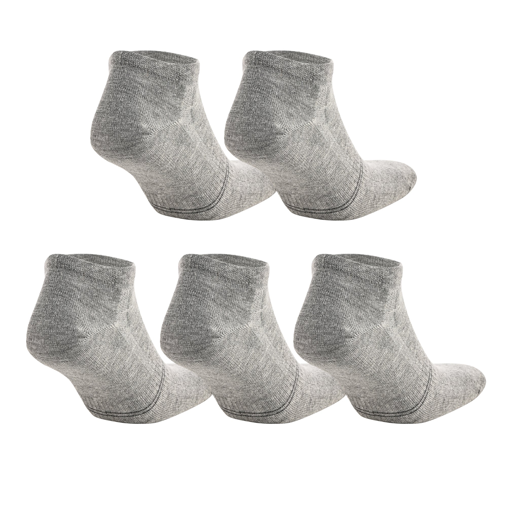 Fresh N-Twist Premium Bambu ve Pamuklu Günlük Spor Çorap Gri 5 Çift - Kraft Kutu - 5