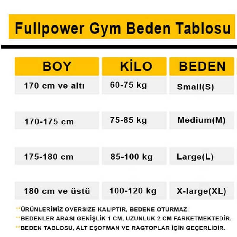 Full Power Gym Alt Spor Eşofman Sarı - 3