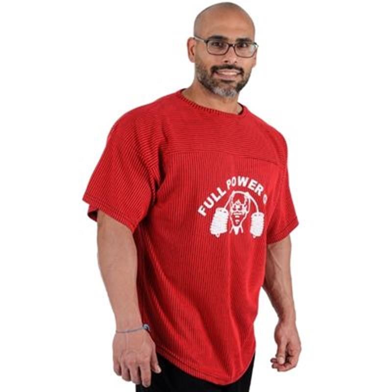 Full Power Gym Ragtop Tişört Kırmızı Siyah Çizgili - 2
