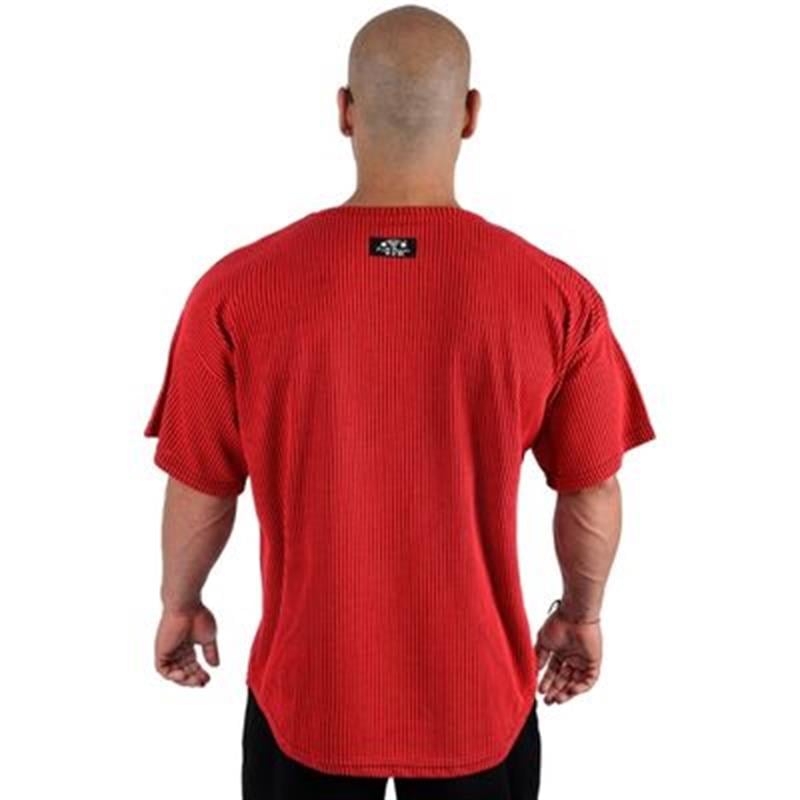 Full Power Gym Ragtop Tişört Kırmızı Siyah Çizgili - 3