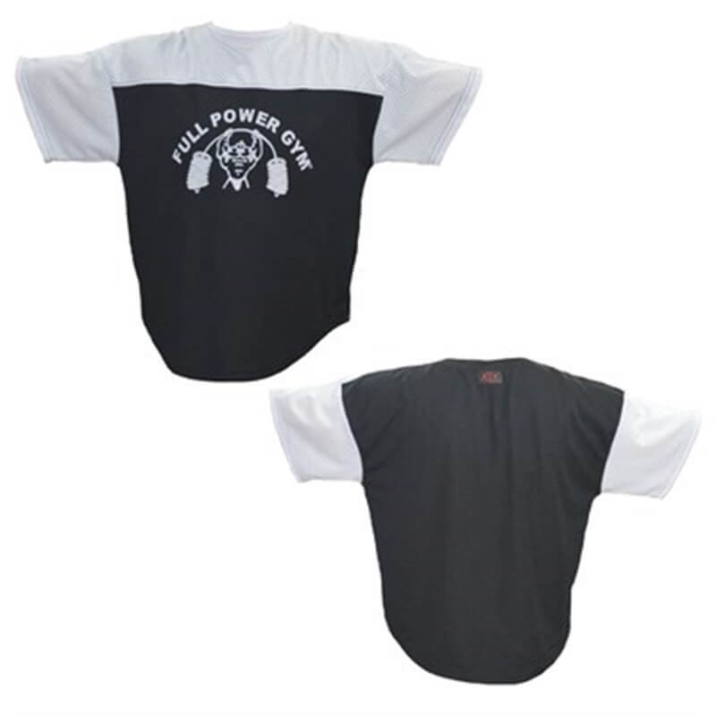 Full Power Gym Ragtop Tişört Siyah Beyaz