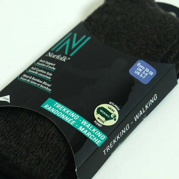 Gabby Merinos Yünü ve Bambu Tam Yastıklı Termal Outdoor Çorabı Kahverengi - 3