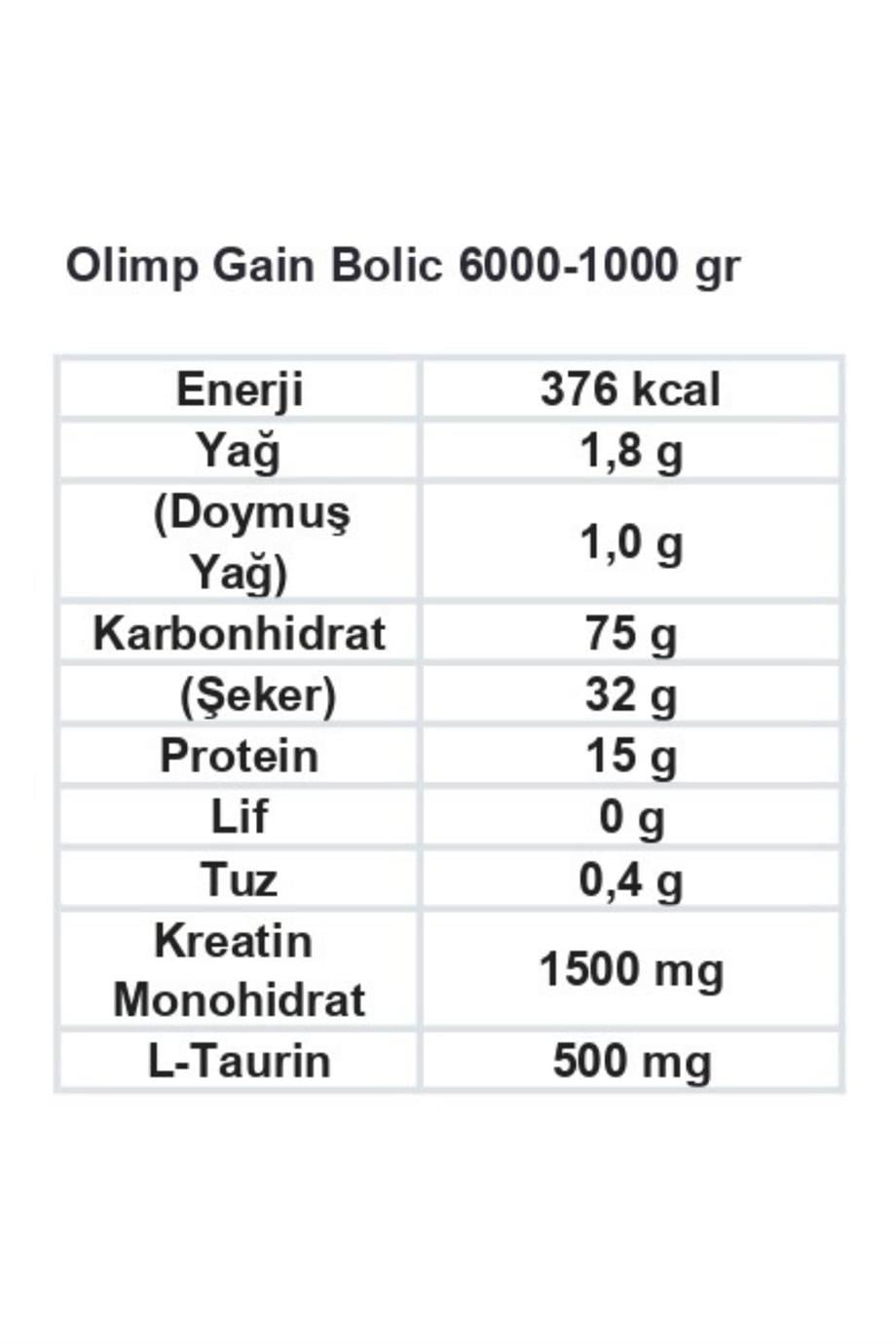 Olimp Gain Bolic 6000 Karbonhidrat Tozu 1000gr - 2