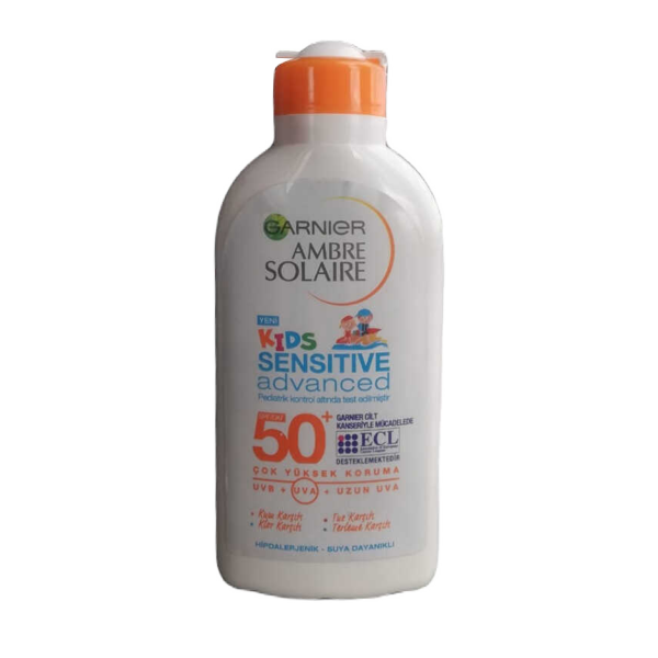 Garnier Ambre Solaire Sensitive Advanced Çocuk Krem Gkf50+  200 Ml