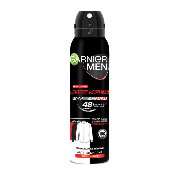 Garnier Men Lekesiz Koruma Aerosol Deodorant 150 Ml