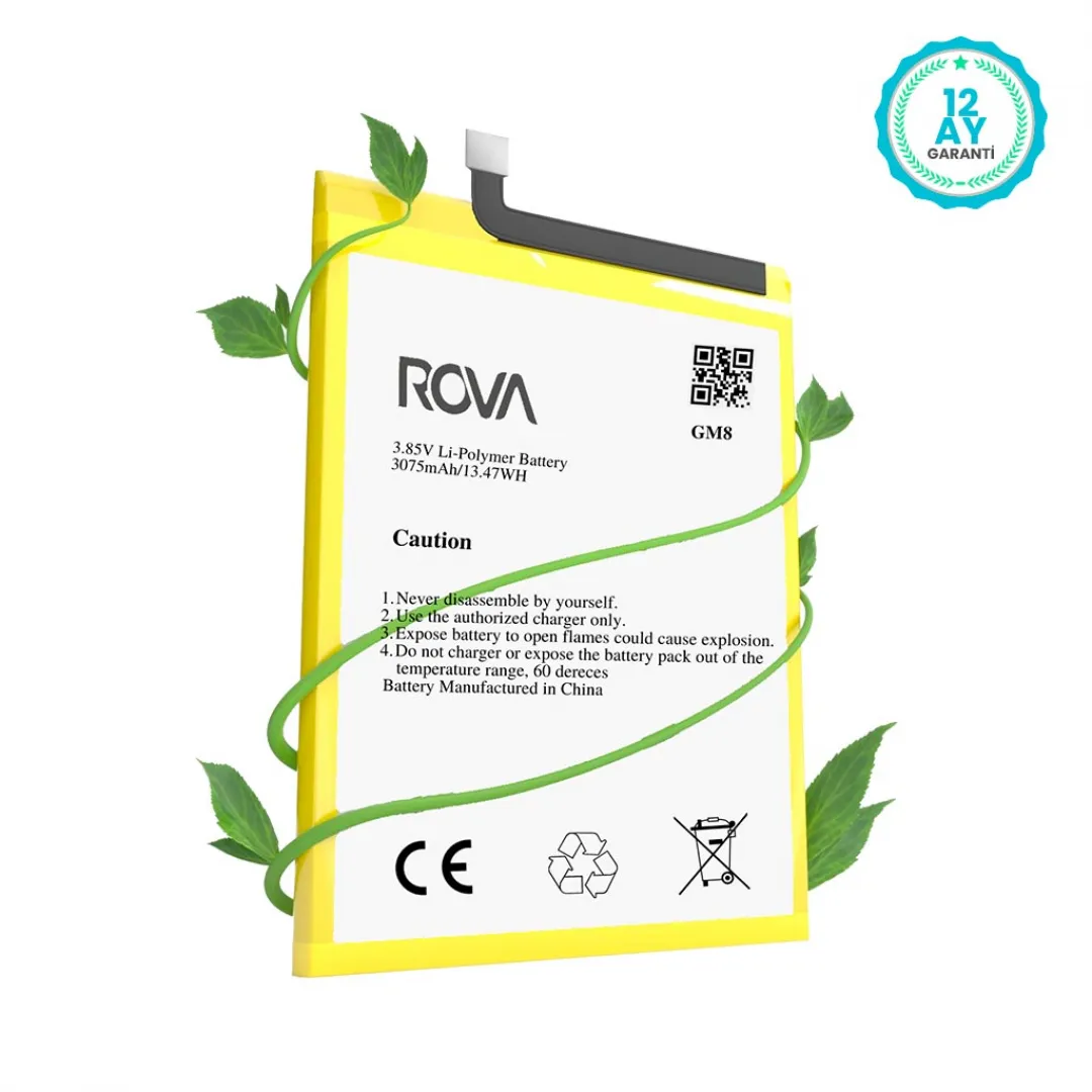 Rova General Mobile GM 8 Batarya Pil 3000 mAh - 4