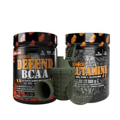 Grenade Defend Bcaa 390 Gr + L-Glutamine 500 Gr