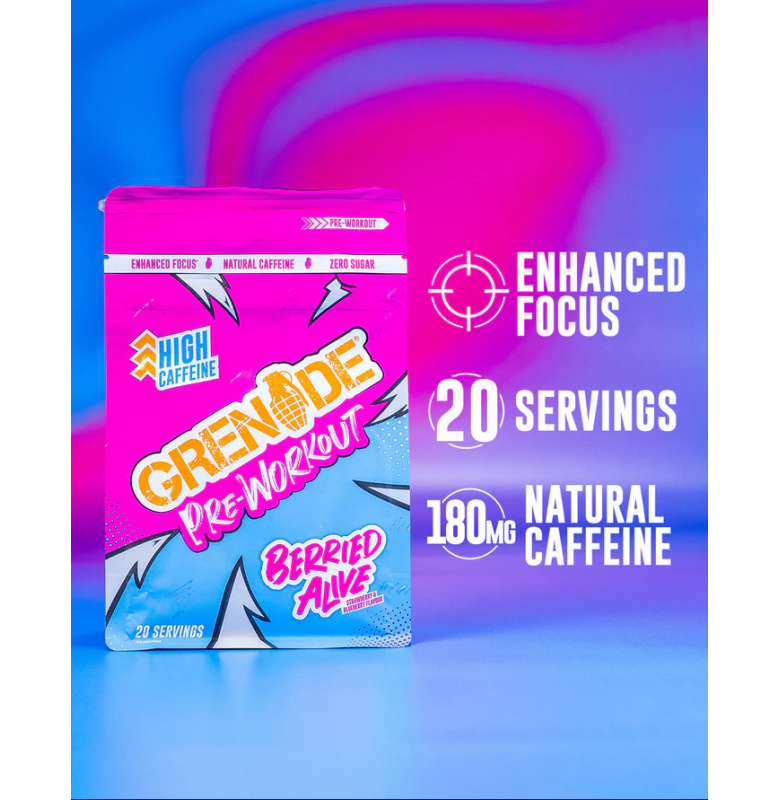 Grenade Pre-Workout Berried Alive 330 gram - 3