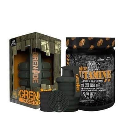 Grenade Thermo Detonator 100 Kapsül Ve L-Glutamine 500 Gr