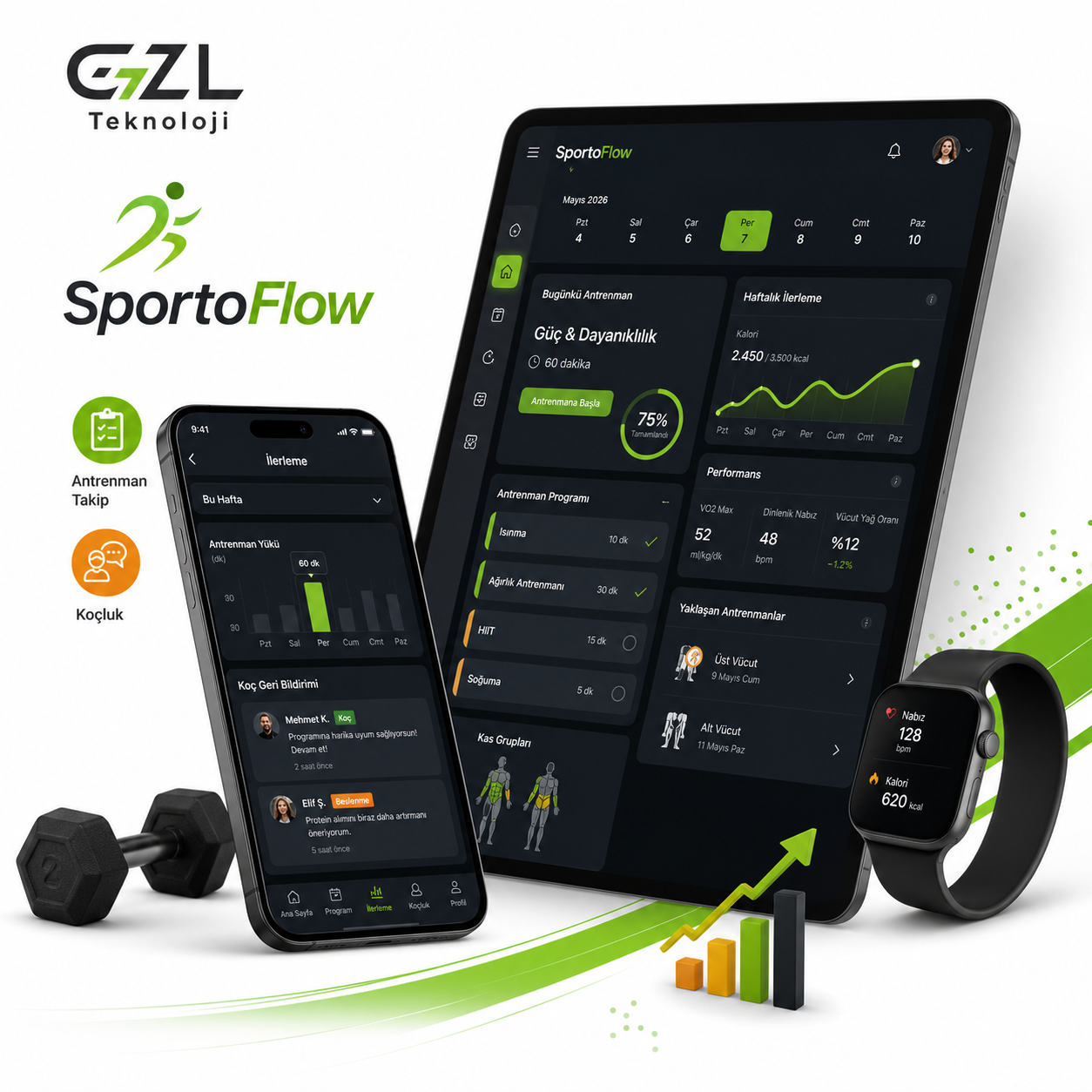 SportoFlow Kişiye Özel Antrenman Takip ve Koçluk Uygulaması
