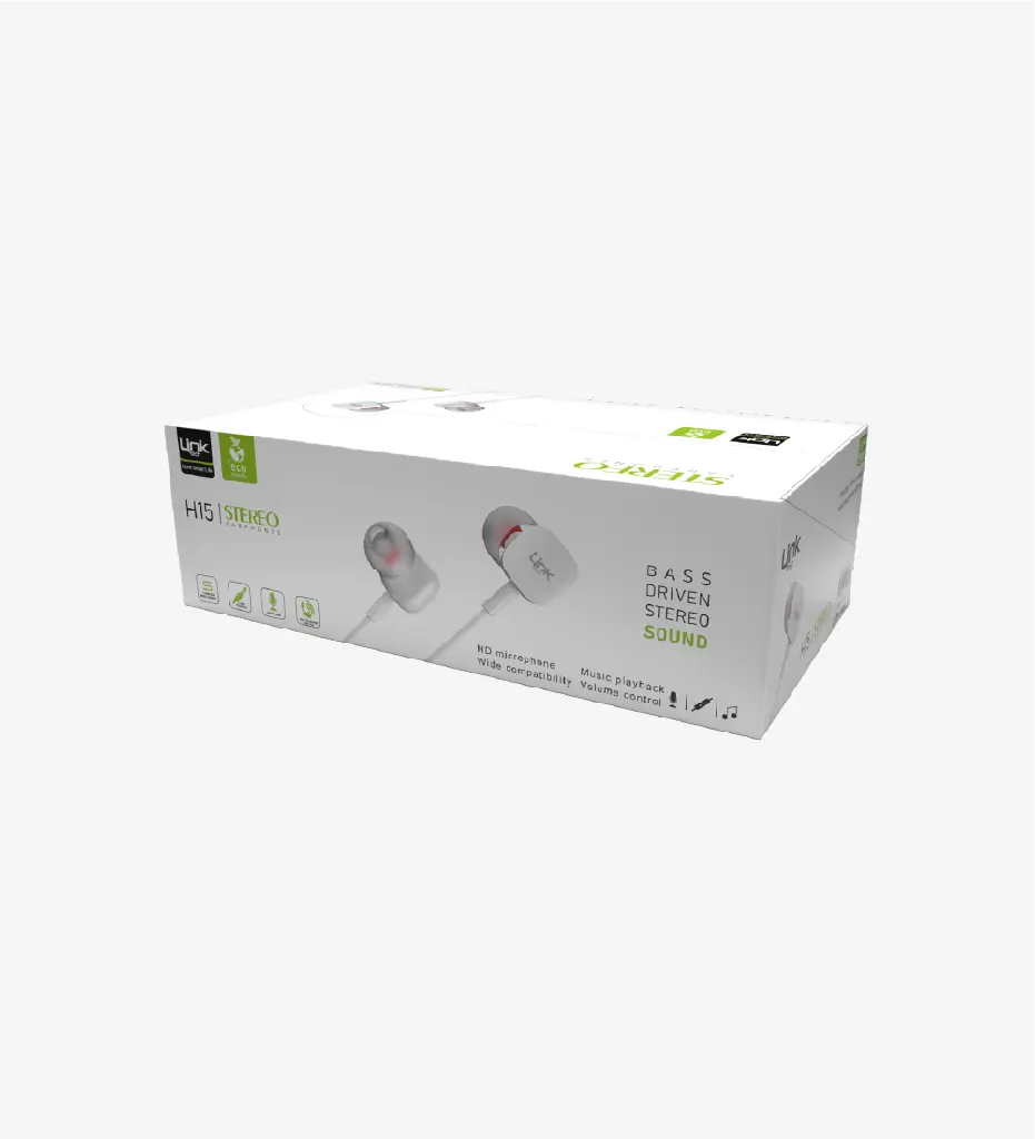 H15 Microphone in-Ear Cable Earphone Package (40 Pieces)