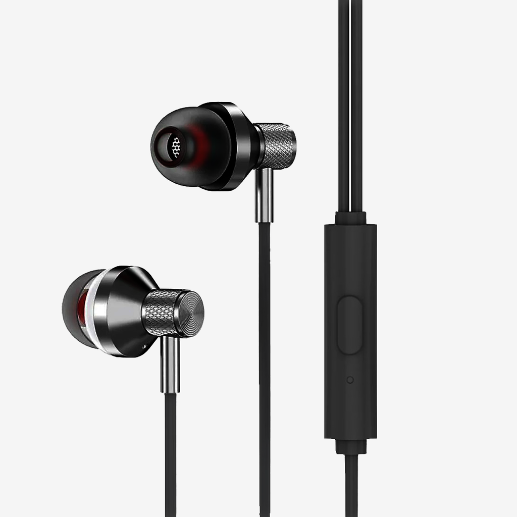 H28 Magnatic  with Microphone Silicone Cable Aux 3.5 Earphone (20 Pieces)