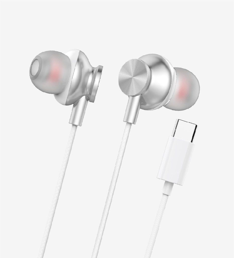 H341 Type-C Wired Earphones with Microphone - 3