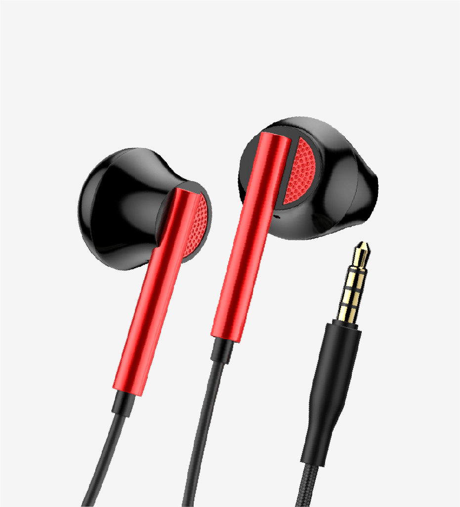 H64 with Microphone High Bass in-Ear Cable Earphone - 4